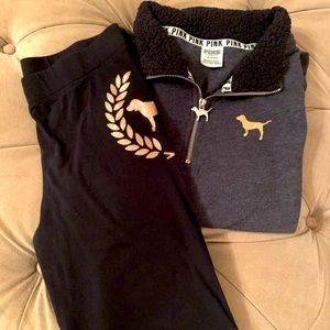Victoria Secret Pink Sweater and Matching Leggings